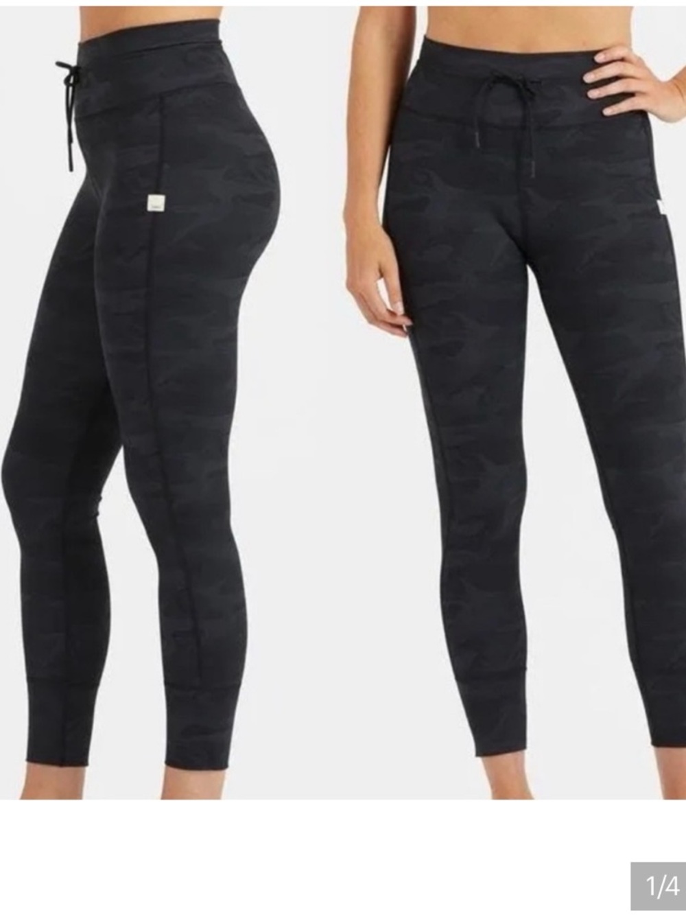 Vuori women’s camo Black daily leggings size medium